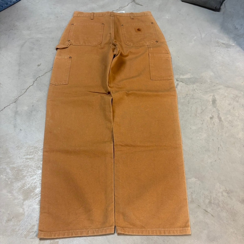 Vintage 90s Tan Carhartt Double Knee Carhartt Carpenter Pants - Picture 2 of 3